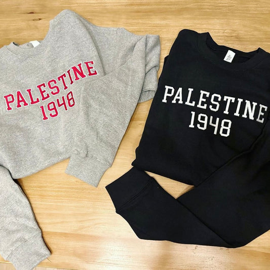 Palestine 1948 Embroidered Crewneck